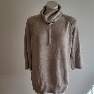Garnet Hill Linen/Cotton Blend Knit Sweater Top(M)